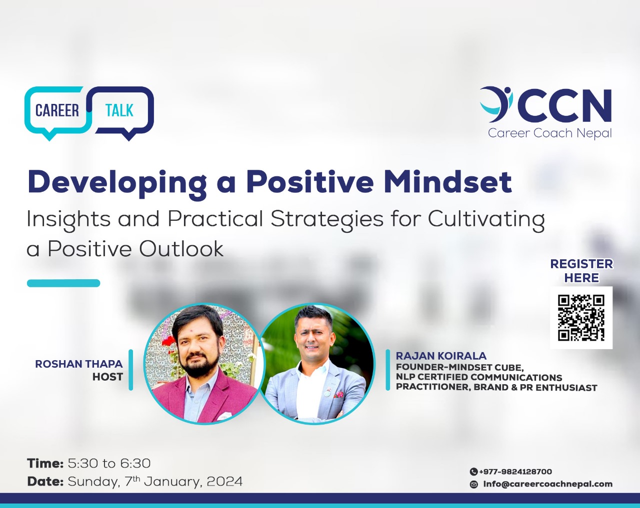 Webinar on "Developing a Positive Mindset"